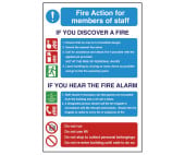 Fire Exit Fire Safety Sign for Catering