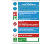 Fire Exit Fire Safety Sign for Catering