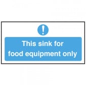 Catering Sign - Food Equipment Sink