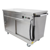 Parry MSF12 Mobile Servery Unit with Bain Marie Top 1305mm