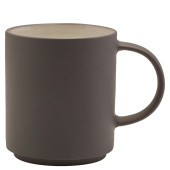 Kava Porcelain Grey Mug 270ml/9oz (Pack of 6)