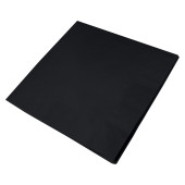 Dinner Napkins 40cm 3ply 4 Fold Black (Pack of 1000)