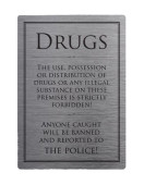 Modern Bar Notices - Drugs