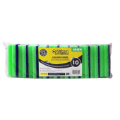 Sponge Scourer Finger Grip Large Green (Pack of 10)