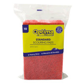 Extra Large Catering Scourer Pad Red (Pack of 10)