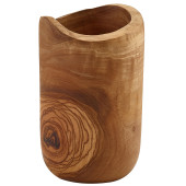 GenWare Olive Wood Rustic Cutlery Holder