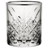 Timeless Vintage Double Old Fashioned Glasses 355ml/12.5oz Gunmetal Rim (Pack of 12)