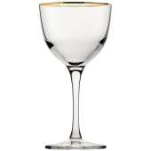 Nude Refine Nick & Nora Glasses 170ml/6oz Gold Rim (Pack of 12)