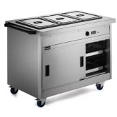 Lincat P8B3PT Panther 800 Series Free-standing Hot Cupboard 3GN Bain Marie Top 1205mm