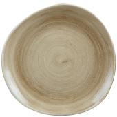 Stonecast Patina Antique Taupe Organic Round Plate 28.6cm