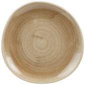 Stonecast Patina Antique Taupe Organic Round Plate 21cm