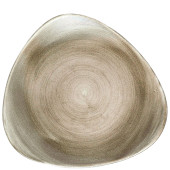 Stonecast Patina Antique Taupe Lotus Plate 10 Inch