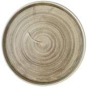 Churchill Stonecast Patina Antique Taupe Walled Plate 21cm/8.67" (Pack of 6)