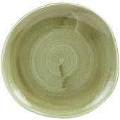 Stonecast Patina Burnished Green Organic Round Plate 18.6cm