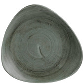 Stonecast Patina Burnished Green Lotus Plate 10 Inch