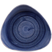 Stonecast Patina Cobalt Blue Lotus Plate 9"
