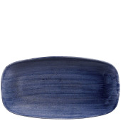 Churchill Stonecast Patina Cobalt Blue Oblong Plate 18.9 x 35.5cm/7.44 x 13.94" (Pack of 6)