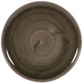 Stonecast Patina Iron Black Coupe Evolve Plate  32.4cm