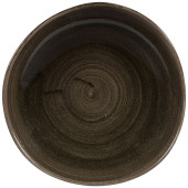 Stonecast Patina Iron Black Organic Round Plate 28.6cm