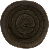 Stonecast Patina Iron Black Organic Round Plate 21cm