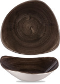 Stonecast Patina Iron Black Triangle Bowl 23.5cm 60cl