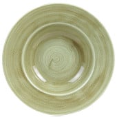 Churchill PABGVWBL1 Stonecast Patina Burnished Green Wide Rim Bowl 28cm