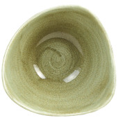 Churchill PABGTRB61 Stonecast Patina Burnished Green Triangle Bowl 15.3cm