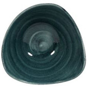 Stonecast Patina Rustic Teal Triangle Bowl 15.3cm 26cl