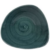 Stonecast Patina Rustic Teal Triangle Bowl 23.5cm 60cl