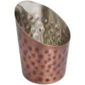 Tapered Presentation Cup Hammered Antique Copper