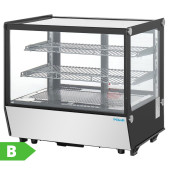 Polar G-Series Counter Display Fridge Black Glass 120 Litre