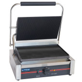 Hurricane Medium Ribbed/Flat Contact Grill 13amp