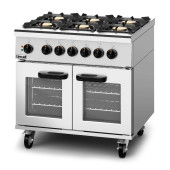 Lincat PHDR01 Phoenix Dual Fuel Gas Free-standing 6 Burner Oven Range 