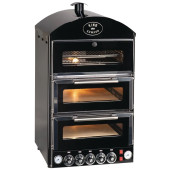 Kind Edward PK2 Pizza King Double Oven + Warmer Black