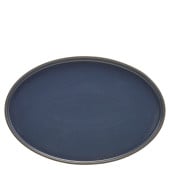 Kava Porcelain Blue Oval Plate 28cm/11" (Pack of 6)