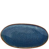 Terra Porcelain Aqua Blue Organic Platter 31cm/12.2" (Pack of 6)