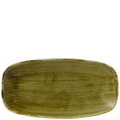 Churchill Stonecast Plume Olive Chefs Oblong 13.875X7.375 Ich (Pack of 6)