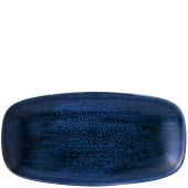 Churchill Stonecast Plume Ultramarine Chefs Oblong Plate 11.75X6 Ich (Pack of 12)
