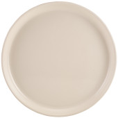 GenWare Kava White Stoneware Ribbed Plate 25cm/10" (Pack of 6)