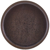 Terra Porcelain Black Fluted Presentation Plate 20.5cm/8" (Pack of 6)