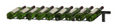 Wall Mounted Presentation Wine Rack - 9 Bottles