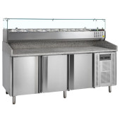 Tefcold Pizza Prep Counter Fridge with Topping Unit 580 Litre