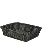 Polywicker Display Basket Black 36.5 x 29 x 9cm