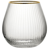 Hayworth Stemless Gin Glasses 650ml/22oz Gold Rim (Pack of 6)