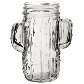 Cactus Cocktail Drinking Jar 410ml/14.5oz (Pack of 6)