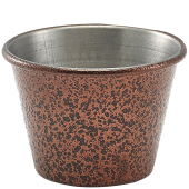 Stainless Steel Ramekin Hammered Copper 2.5oz