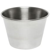 Stainless Steel Smooth Round Ramekin Sauce Cup 2.5oz 75ml (Pack of 12)