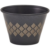 GenWare Metallic Black Diamond Ramekin 71ml/2.5oz (Pack of 24)