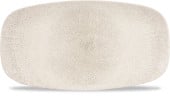 Studio Prints Raku Agate Grey Oblong Plate 35.5x18.9cm
