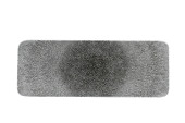 Raku Quartz Black Rectangular Tile 37.6 x 14cm